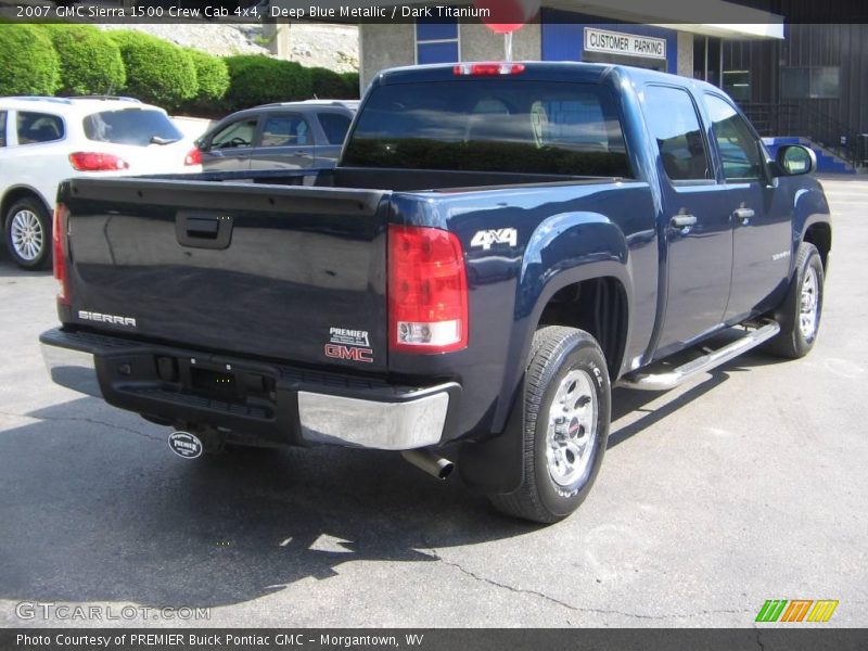 Deep Blue Metallic / Dark Titanium 2007 GMC Sierra 1500 Crew Cab 4x4