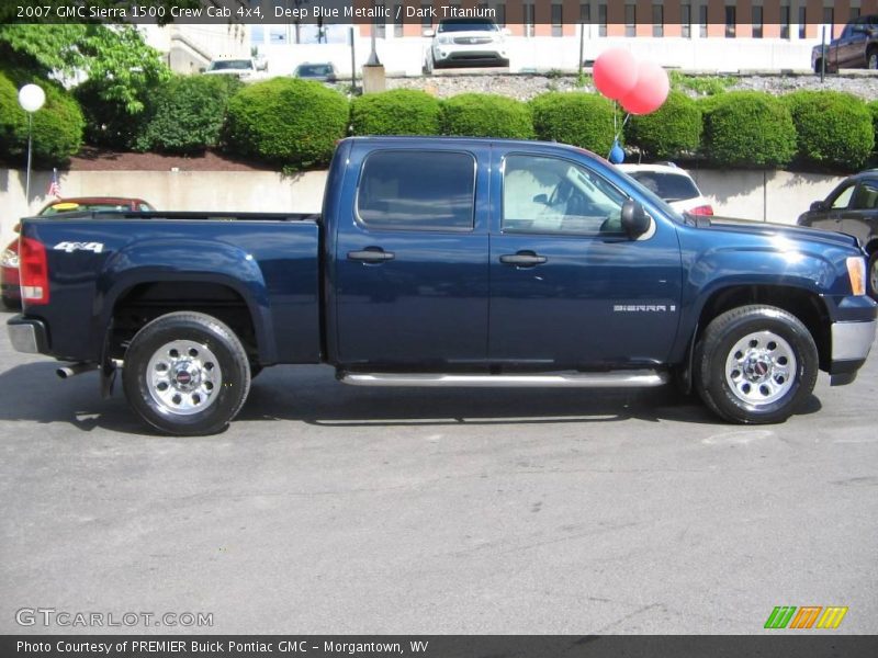 Deep Blue Metallic / Dark Titanium 2007 GMC Sierra 1500 Crew Cab 4x4