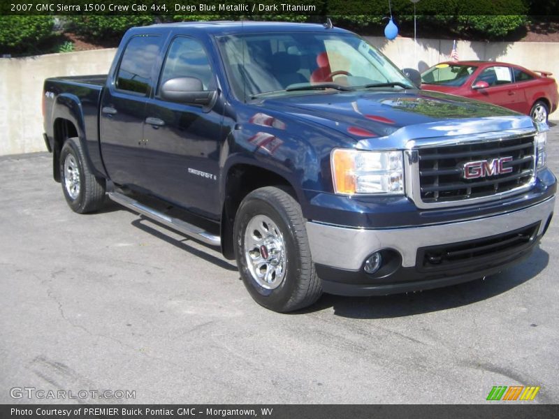 Deep Blue Metallic / Dark Titanium 2007 GMC Sierra 1500 Crew Cab 4x4