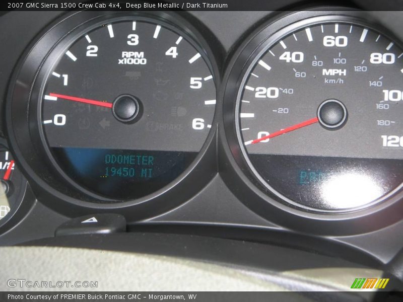 Deep Blue Metallic / Dark Titanium 2007 GMC Sierra 1500 Crew Cab 4x4