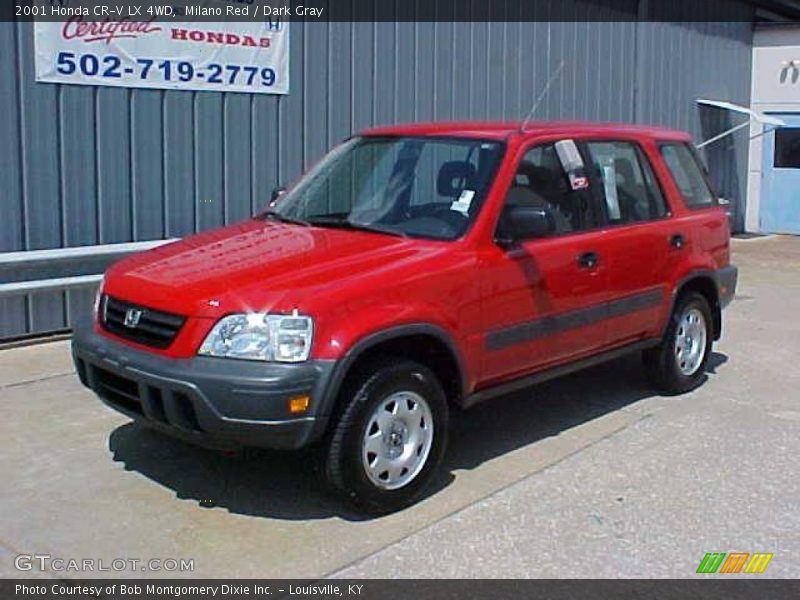 Milano Red / Dark Gray 2001 Honda CR-V LX 4WD