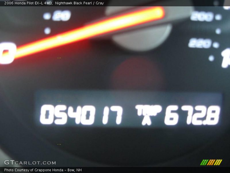 Nighthawk Black Pearl / Gray 2006 Honda Pilot EX-L 4WD