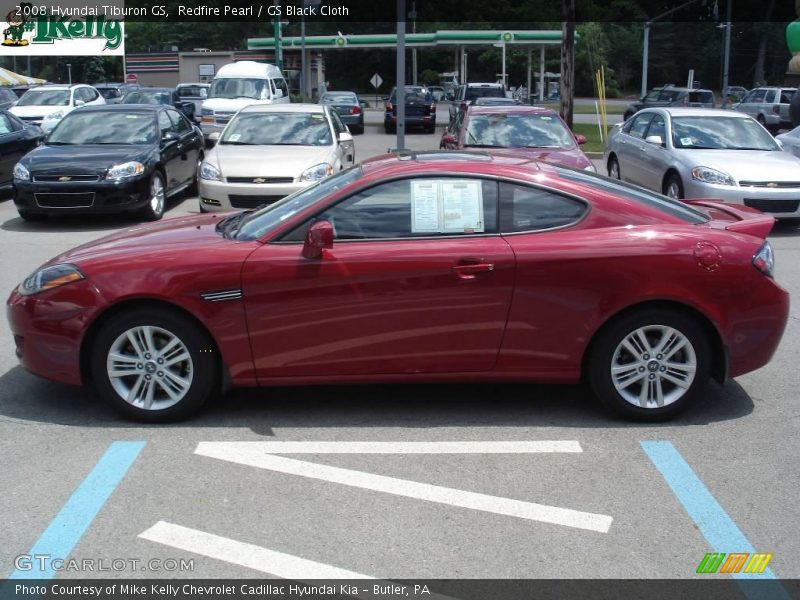 Redfire Pearl / GS Black Cloth 2008 Hyundai Tiburon GS