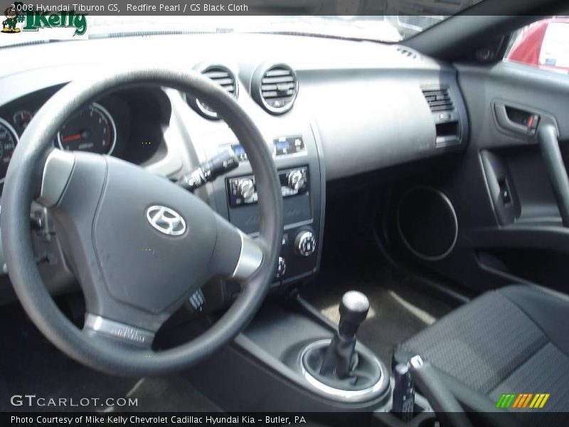 Redfire Pearl / GS Black Cloth 2008 Hyundai Tiburon GS