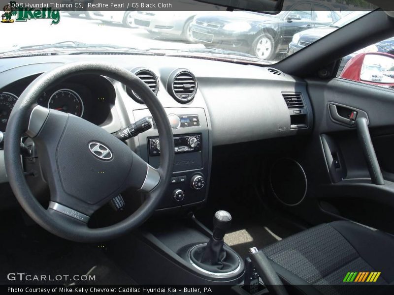 Redfire Pearl / GS Black Cloth 2008 Hyundai Tiburon GS