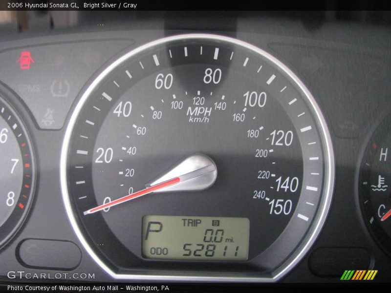 Bright Silver / Gray 2006 Hyundai Sonata GL