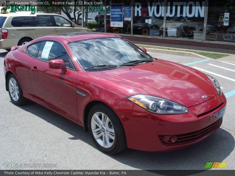 Redfire Pearl / GS Black Cloth 2008 Hyundai Tiburon GS