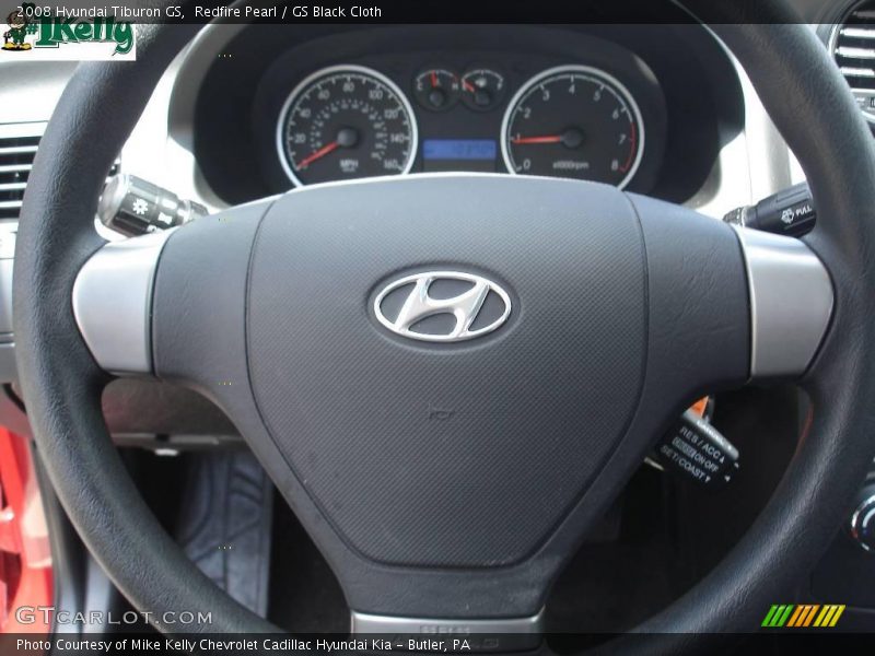 Redfire Pearl / GS Black Cloth 2008 Hyundai Tiburon GS