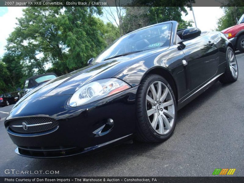 Ebony Black / Charcoal 2007 Jaguar XK XK8 Convertible