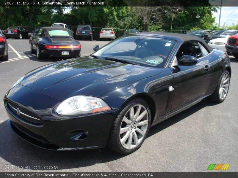 Ebony Black / Charcoal 2007 Jaguar XK XK8 Convertible