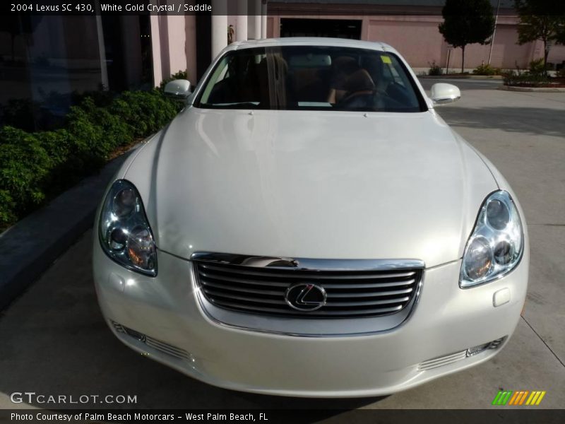 White Gold Crystal / Saddle 2004 Lexus SC 430