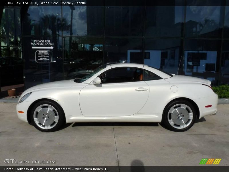 White Gold Crystal / Saddle 2004 Lexus SC 430