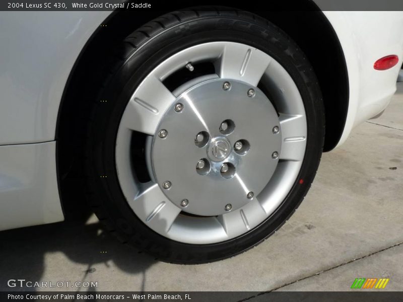 White Gold Crystal / Saddle 2004 Lexus SC 430