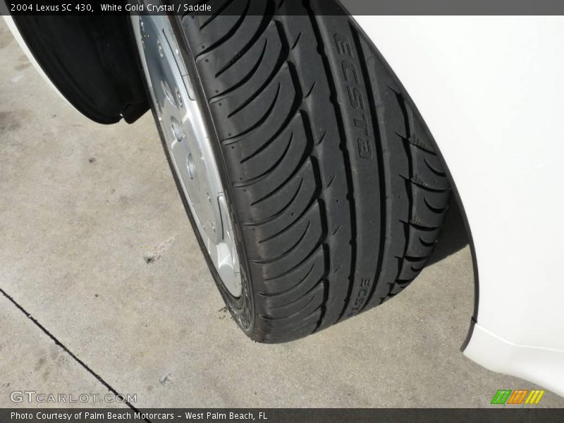 White Gold Crystal / Saddle 2004 Lexus SC 430