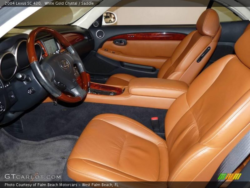 White Gold Crystal / Saddle 2004 Lexus SC 430