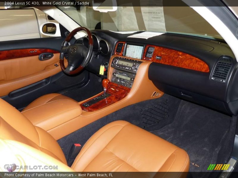 White Gold Crystal / Saddle 2004 Lexus SC 430