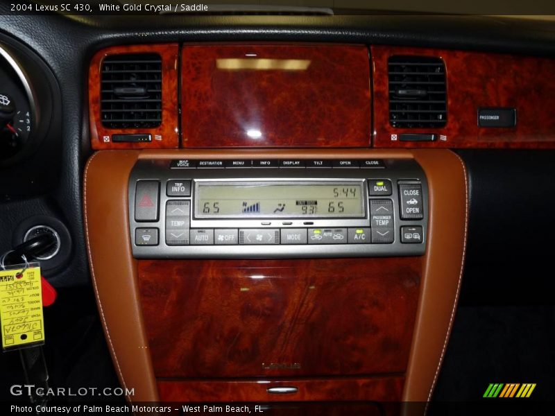 White Gold Crystal / Saddle 2004 Lexus SC 430