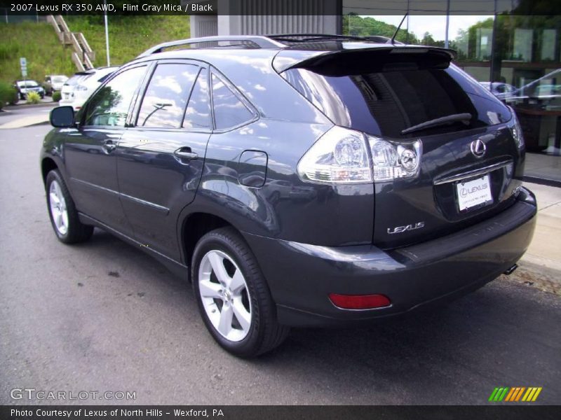 Flint Gray Mica / Black 2007 Lexus RX 350 AWD