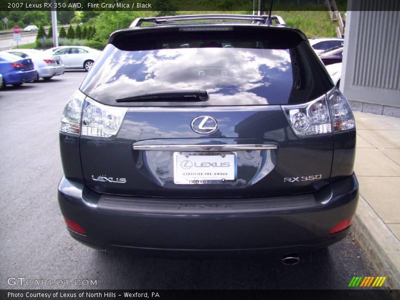 Flint Gray Mica / Black 2007 Lexus RX 350 AWD