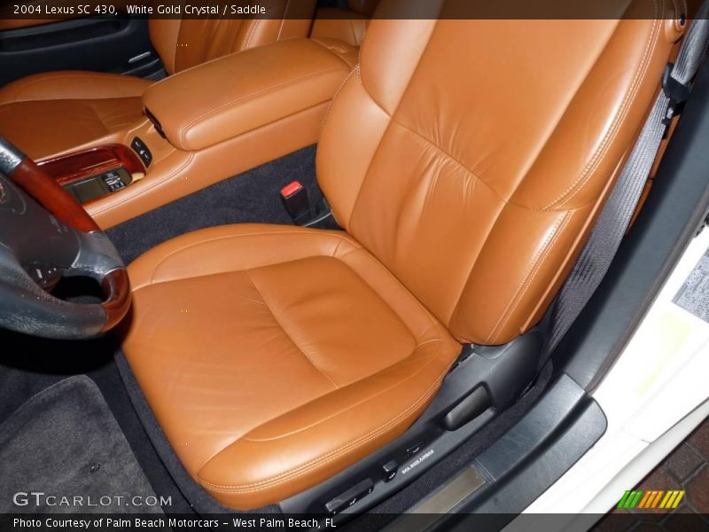 White Gold Crystal / Saddle 2004 Lexus SC 430