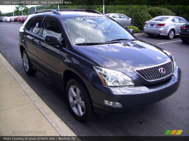 Flint Gray Mica / Black 2007 Lexus RX 350 AWD