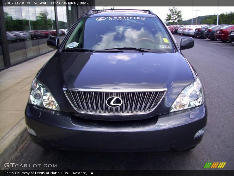 Flint Gray Mica / Black 2007 Lexus RX 350 AWD