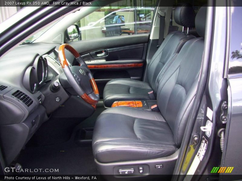 Flint Gray Mica / Black 2007 Lexus RX 350 AWD