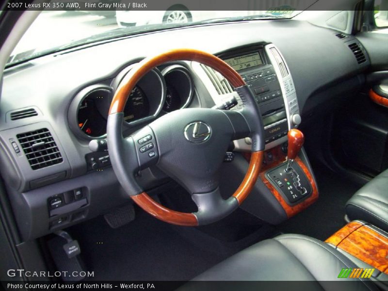 Flint Gray Mica / Black 2007 Lexus RX 350 AWD