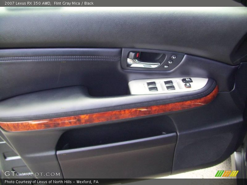 Flint Gray Mica / Black 2007 Lexus RX 350 AWD