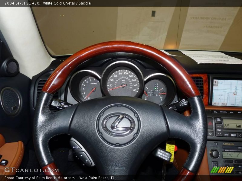 White Gold Crystal / Saddle 2004 Lexus SC 430