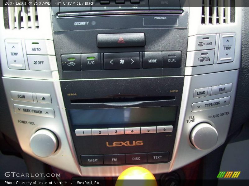 Flint Gray Mica / Black 2007 Lexus RX 350 AWD