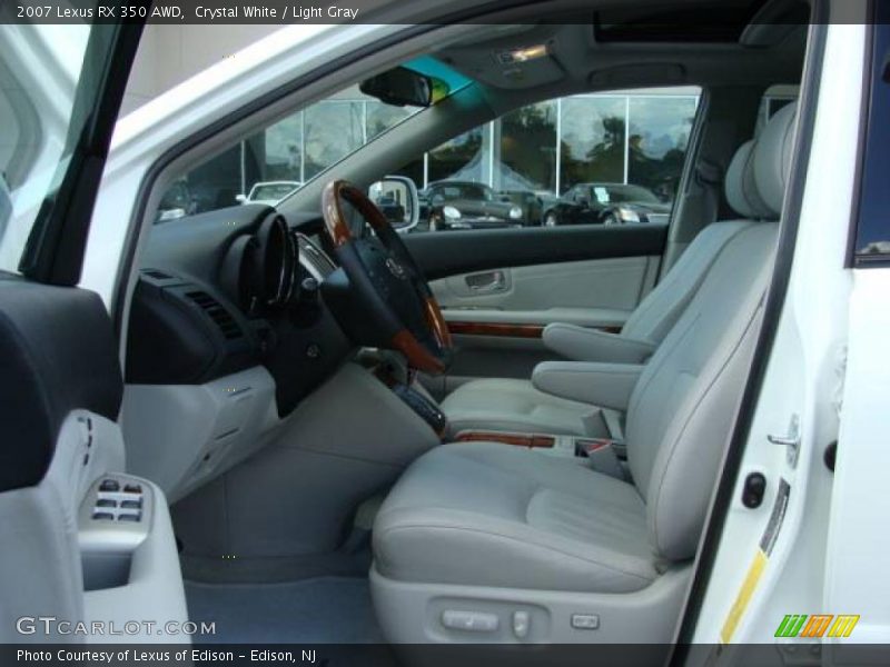 Crystal White / Light Gray 2007 Lexus RX 350 AWD