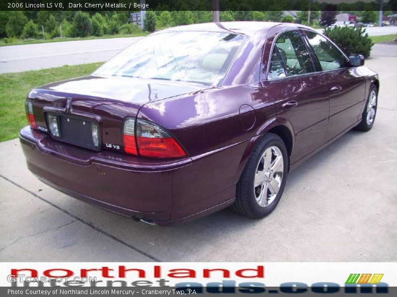 Dark Cherry Metallic / Beige 2006 Lincoln LS V8