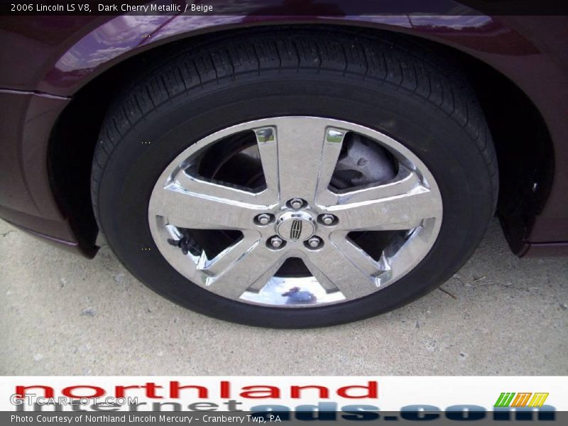 Dark Cherry Metallic / Beige 2006 Lincoln LS V8