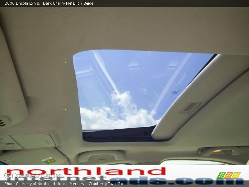 Dark Cherry Metallic / Beige 2006 Lincoln LS V8