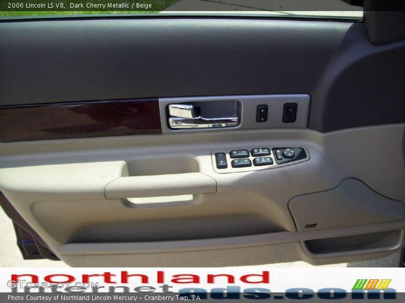 Dark Cherry Metallic / Beige 2006 Lincoln LS V8