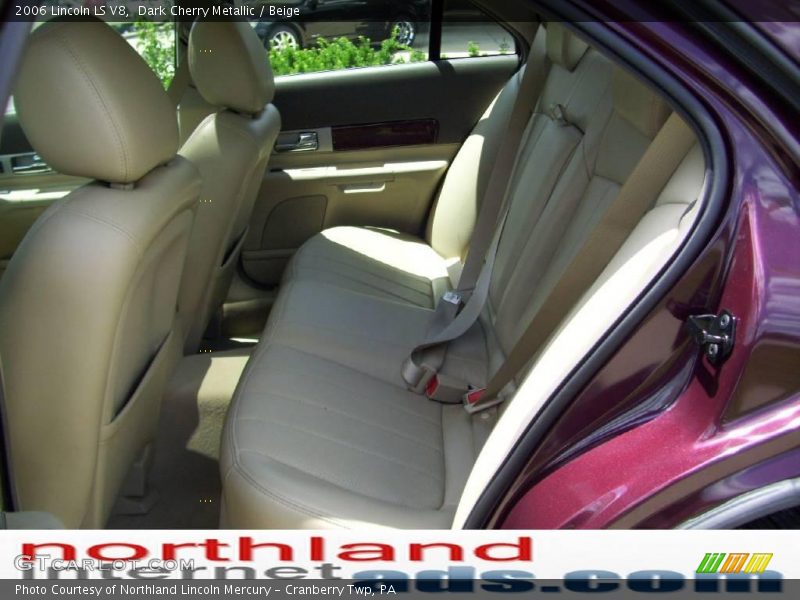 Dark Cherry Metallic / Beige 2006 Lincoln LS V8