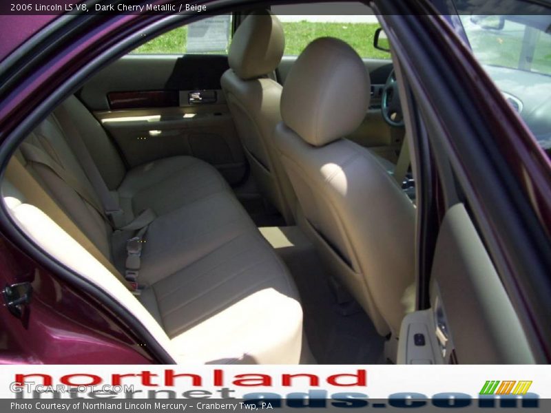 Dark Cherry Metallic / Beige 2006 Lincoln LS V8