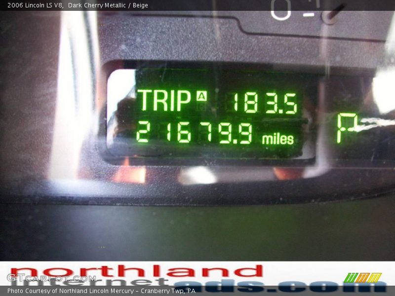 Dark Cherry Metallic / Beige 2006 Lincoln LS V8