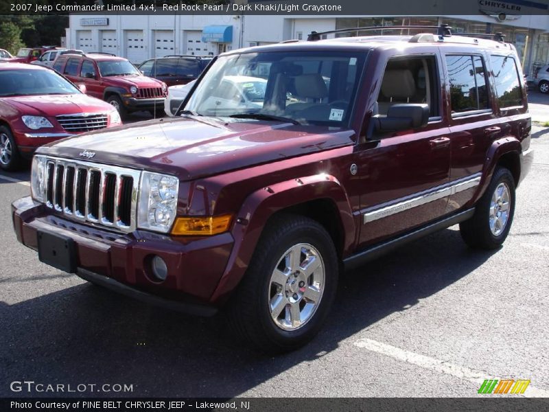 Red Rock Pearl / Dark Khaki/Light Graystone 2007 Jeep Commander Limited 4x4