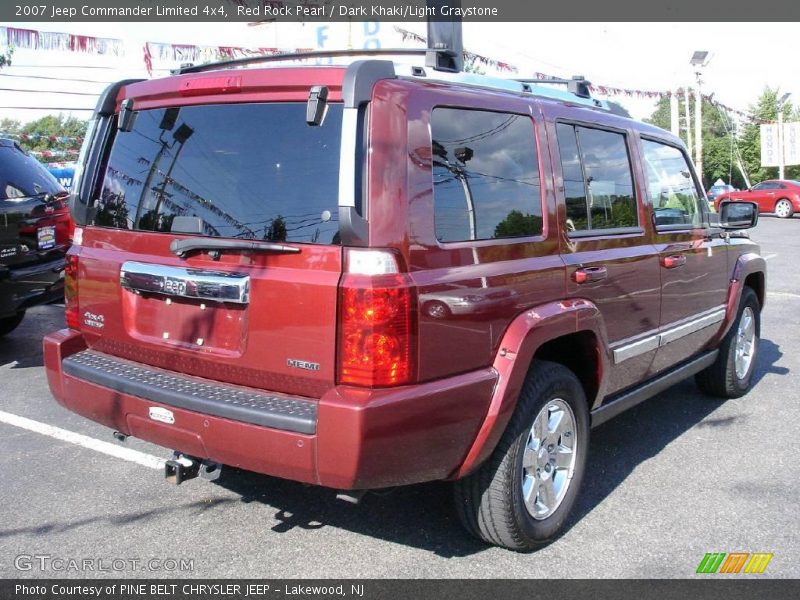 Red Rock Pearl / Dark Khaki/Light Graystone 2007 Jeep Commander Limited 4x4