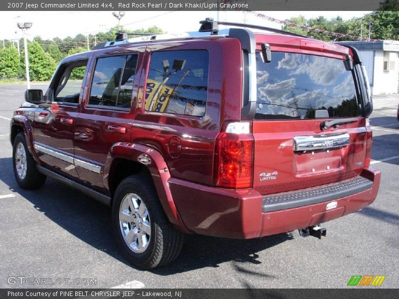 Red Rock Pearl / Dark Khaki/Light Graystone 2007 Jeep Commander Limited 4x4