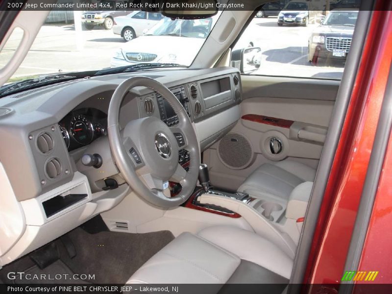 Red Rock Pearl / Dark Khaki/Light Graystone 2007 Jeep Commander Limited 4x4