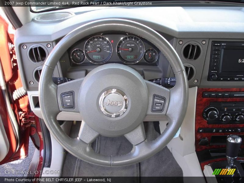Red Rock Pearl / Dark Khaki/Light Graystone 2007 Jeep Commander Limited 4x4