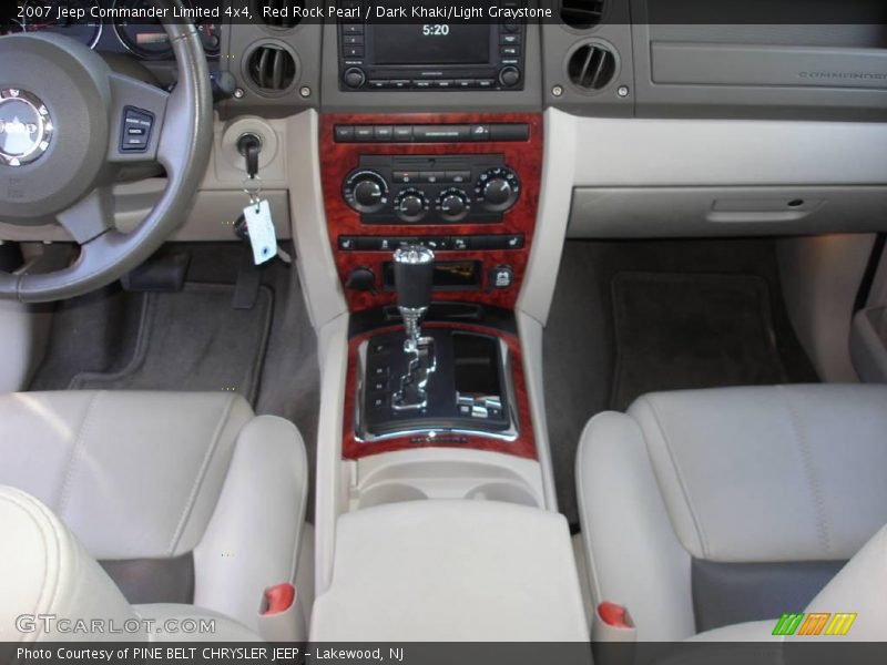 Red Rock Pearl / Dark Khaki/Light Graystone 2007 Jeep Commander Limited 4x4