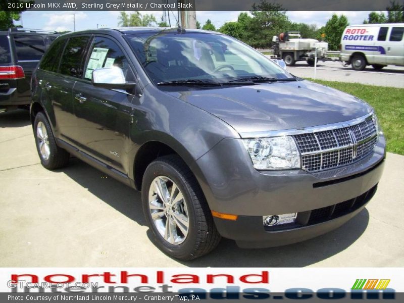 Sterling Grey Metallic / Charcoal Black 2010 Lincoln MKX AWD
