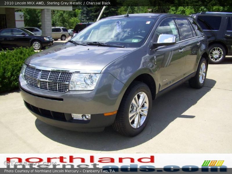 Sterling Grey Metallic / Charcoal Black 2010 Lincoln MKX AWD