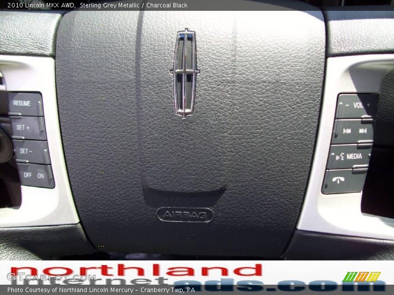 Sterling Grey Metallic / Charcoal Black 2010 Lincoln MKX AWD