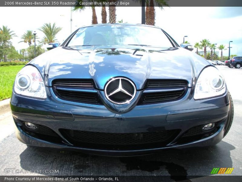 Caspian Blue Metallic / Beige 2006 Mercedes-Benz SLK 350 Roadster
