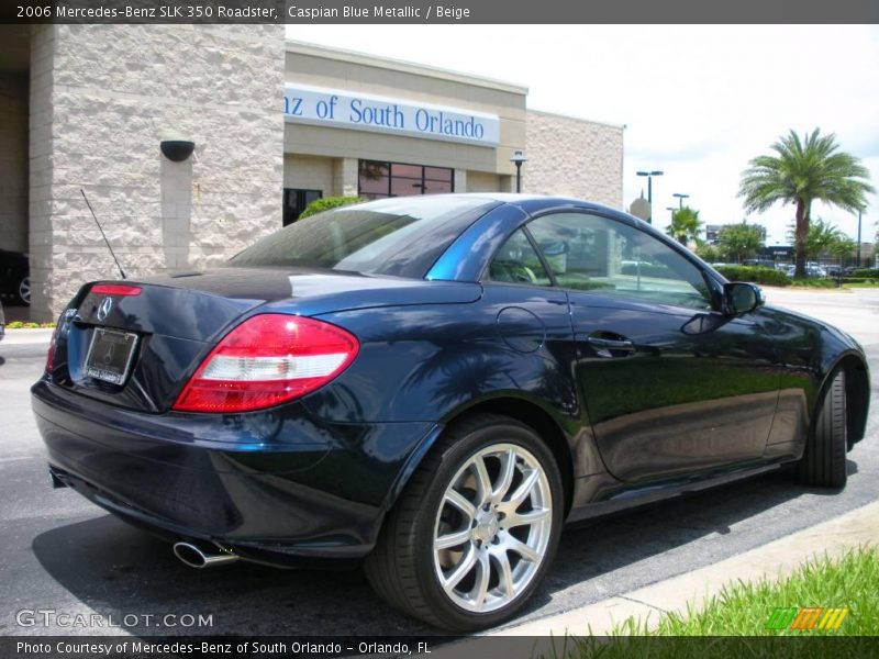 Caspian Blue Metallic / Beige 2006 Mercedes-Benz SLK 350 Roadster
